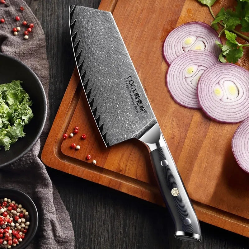 Damascus Steel Chef Knife – Japanese Style Meat Cleaver