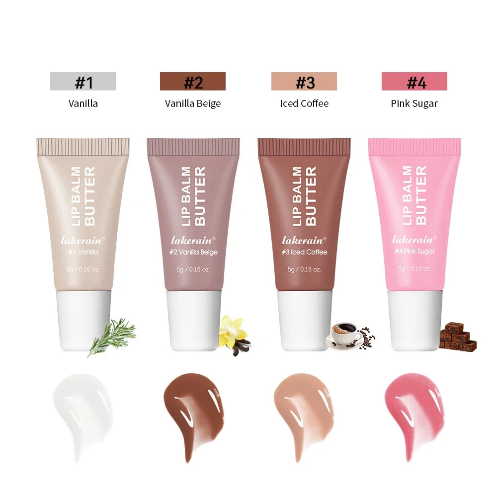 Lakerain 4-Pc Moisturizing Lip Gloss Butter Set | Gift Kit