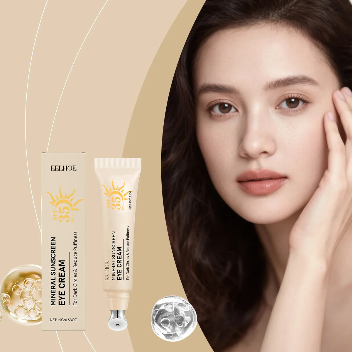 Eelhoe SPF 35 Eye Cream | Hydrating Concealer & Sun Protection