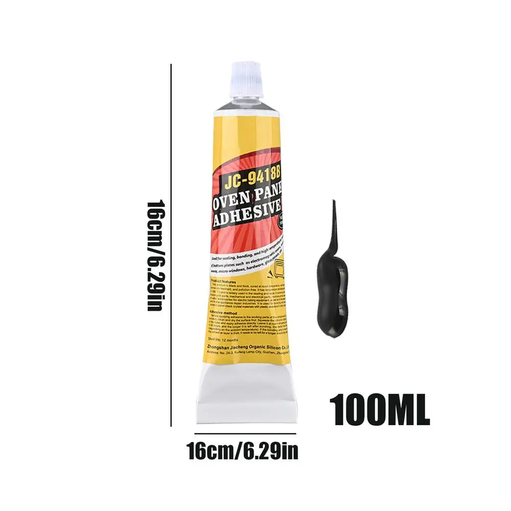 High-Temp Oven Door Adhesive 100ml | Epoxy for Ceramics & Metal