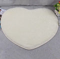 30x40cm Non-Slip Bath Mat – Soft Shaggy Heart Design Rug