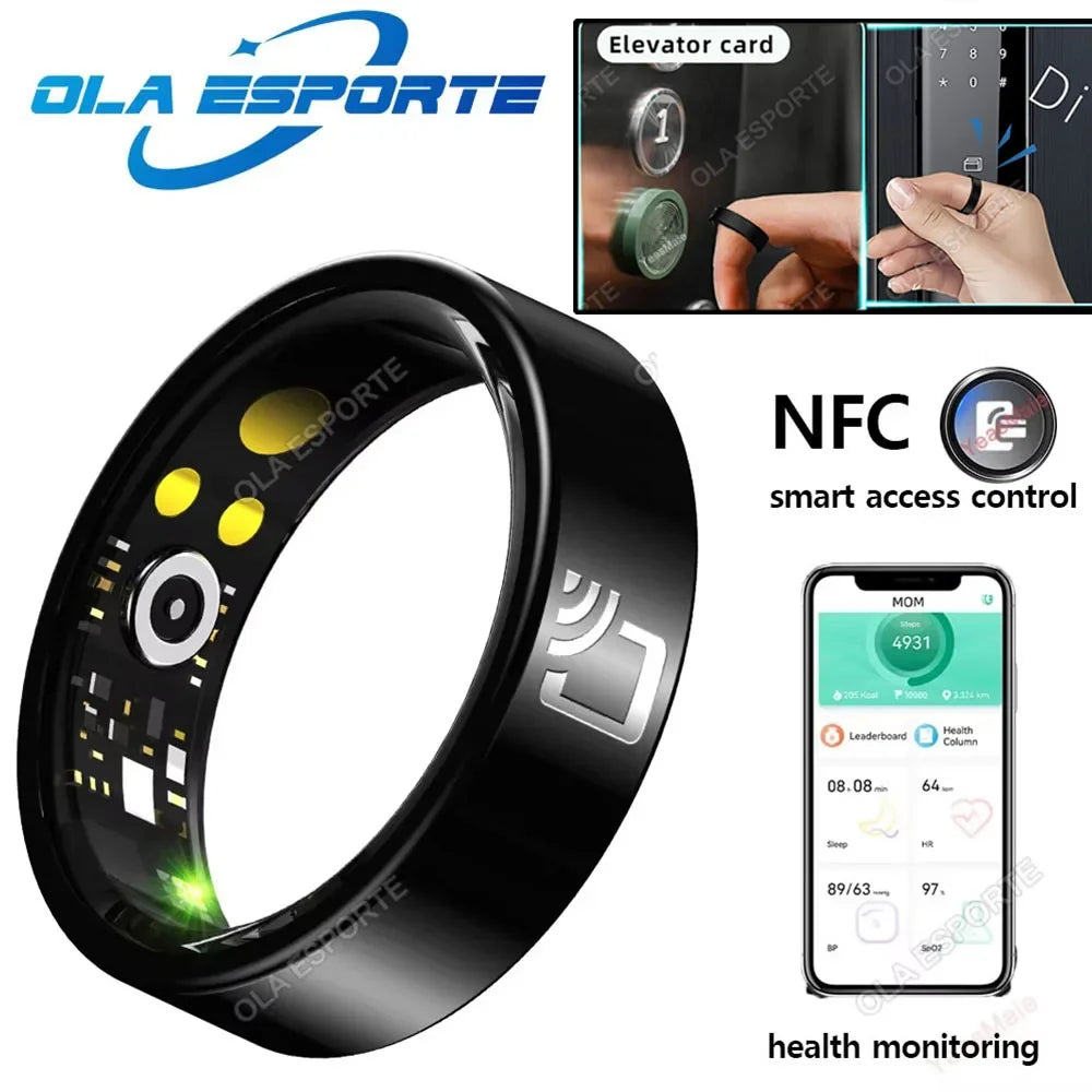 Smart Ring NFC Heart Rate Health Monitor Smartring Men Women 5TAM