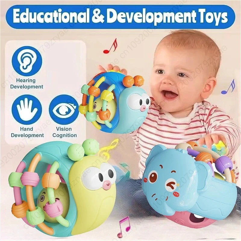 Baby Rattle Sensory Ball Toy | Soft Grasp Crawling Toy 0–12M