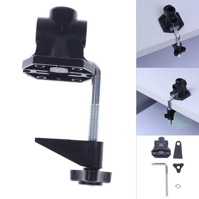 Metal F-Clamp Bracket for Mic Stand, Desk Lamp & LED Light