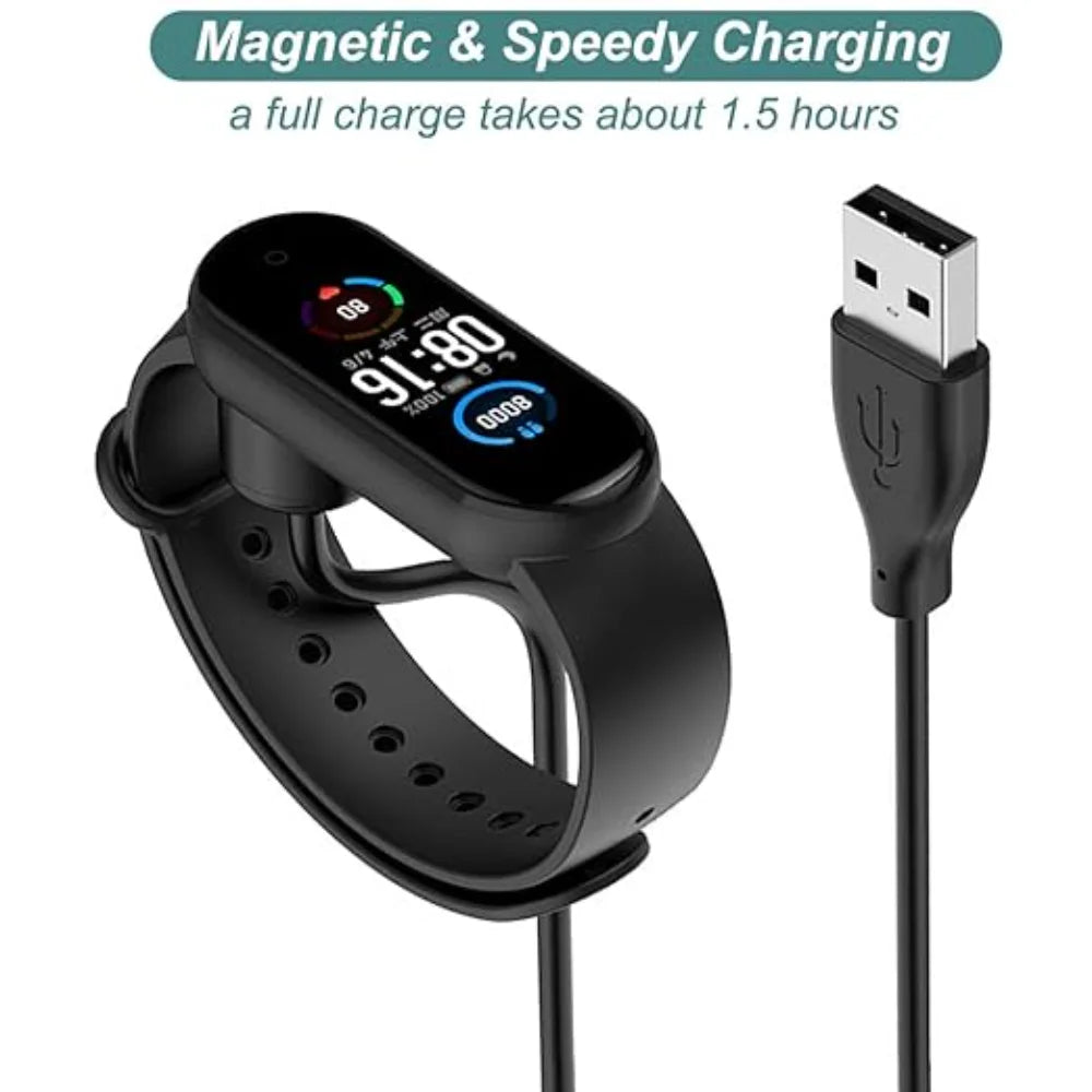 2-Pack USB Charger for Xiaomi Mi Band 5/6/7 & Amazfit Band 5
