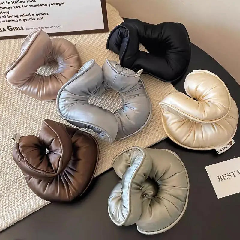 Satin Sponge Hair Scrunchies – Soft Elastic Ponytail Holders