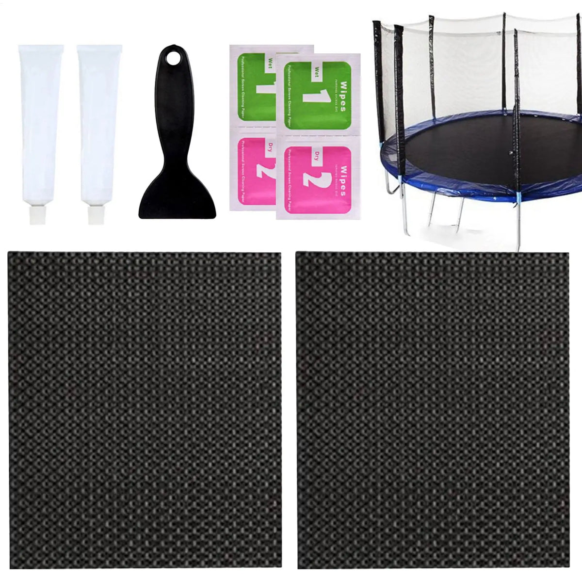 Trampoline Patch Repair Kit – Cuttable All-Weather Mat Fix