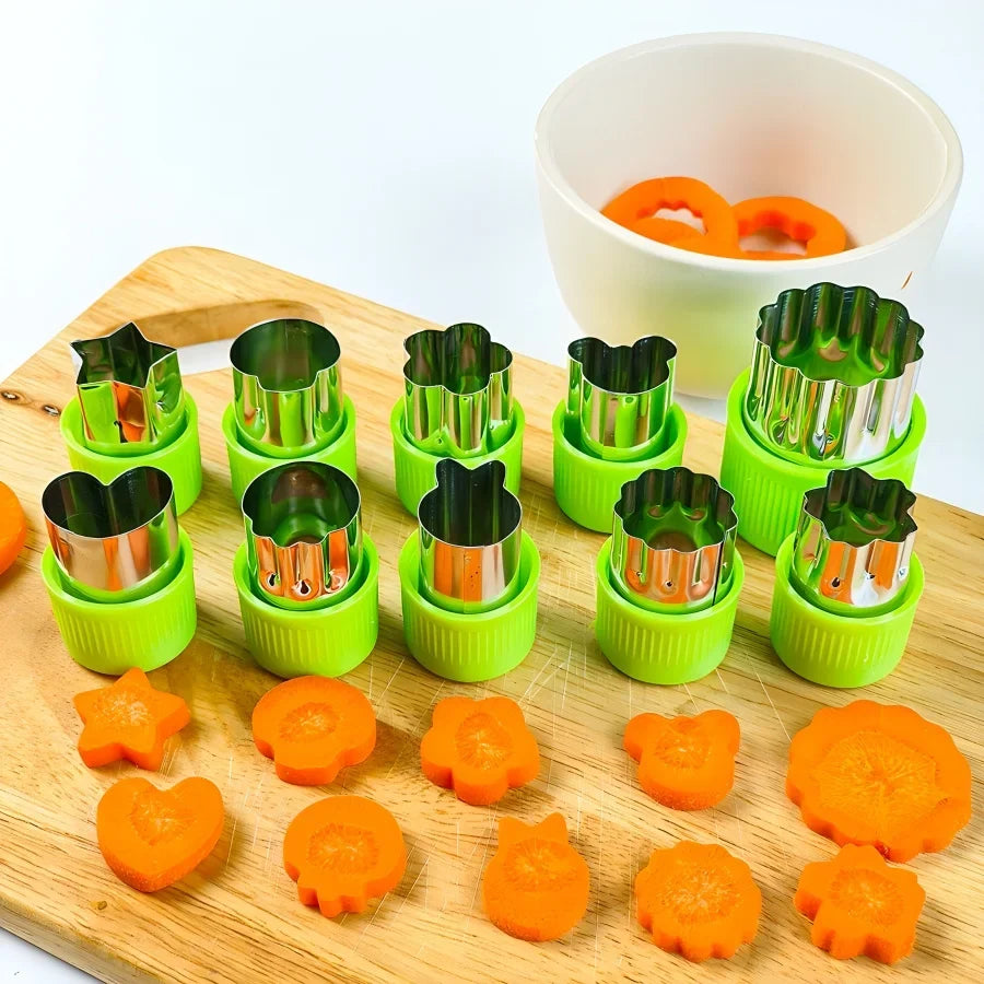 9-Piece Stainless Steel Food Cutter Mold Set – DIY Shapes
