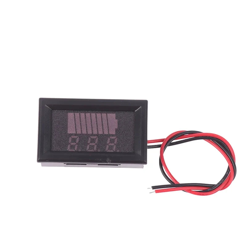 Battery Charge Level Indicator 12V–60V LED Voltmeter Tester