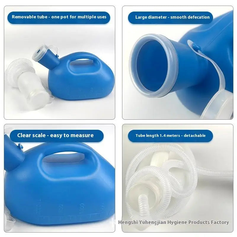 Portable Urinal Pee Bottle Men Women Spill Proof Unisex Potty Home