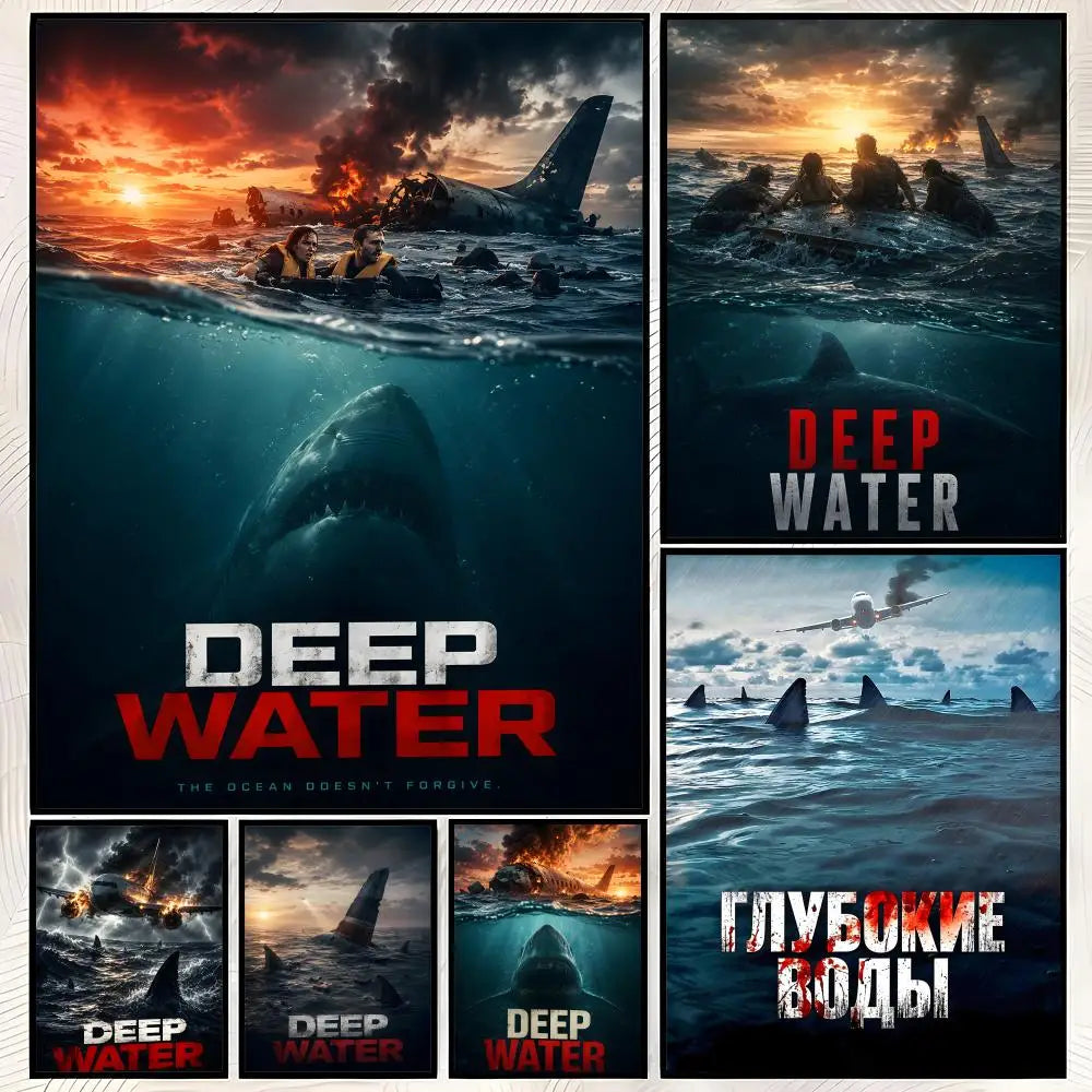 Deep Water Movie HD PVC Self-Stick Wall Poster | Waterproof Art