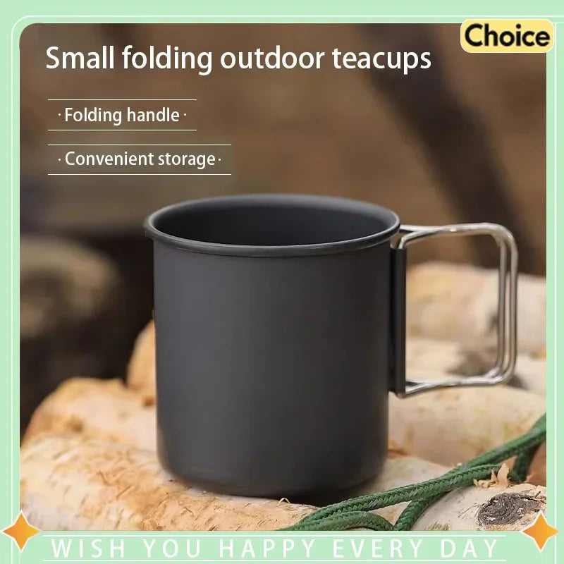 Outdoor Foldable Aluminum Camping Cup Ultralight Portable Travel Mug