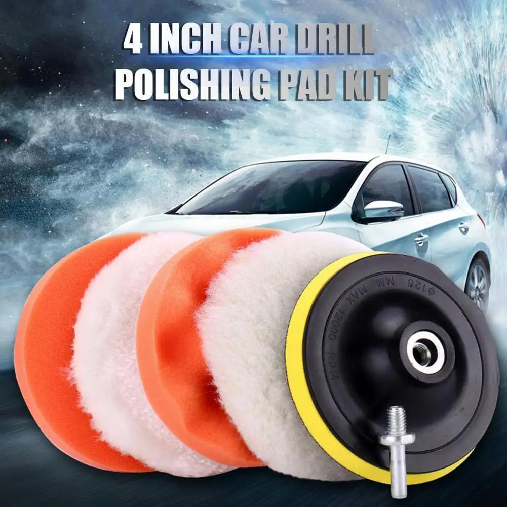 Car Drill Polishing Pad Kit 3–6 Inch | Auto Detailing Set