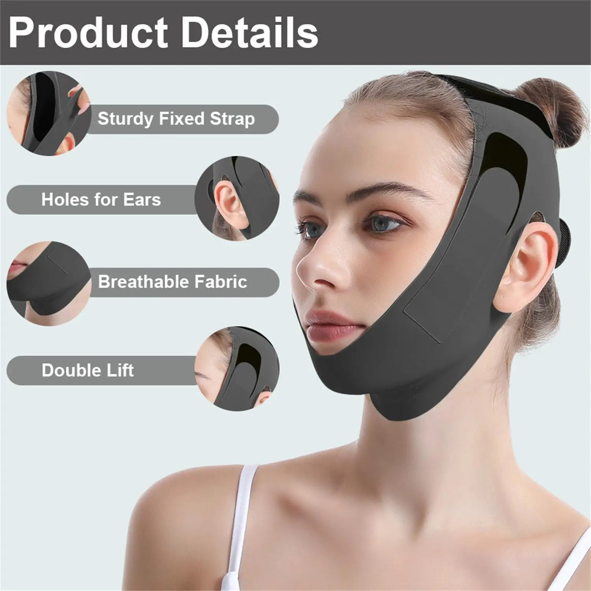 V Line Chin Strap Face Lift Mask – Double Chin Reducer