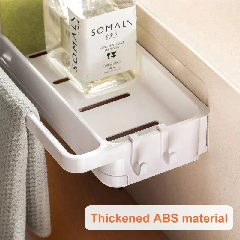 Sink Caddy Sponge Holder & Dish Brush Organizer Rack