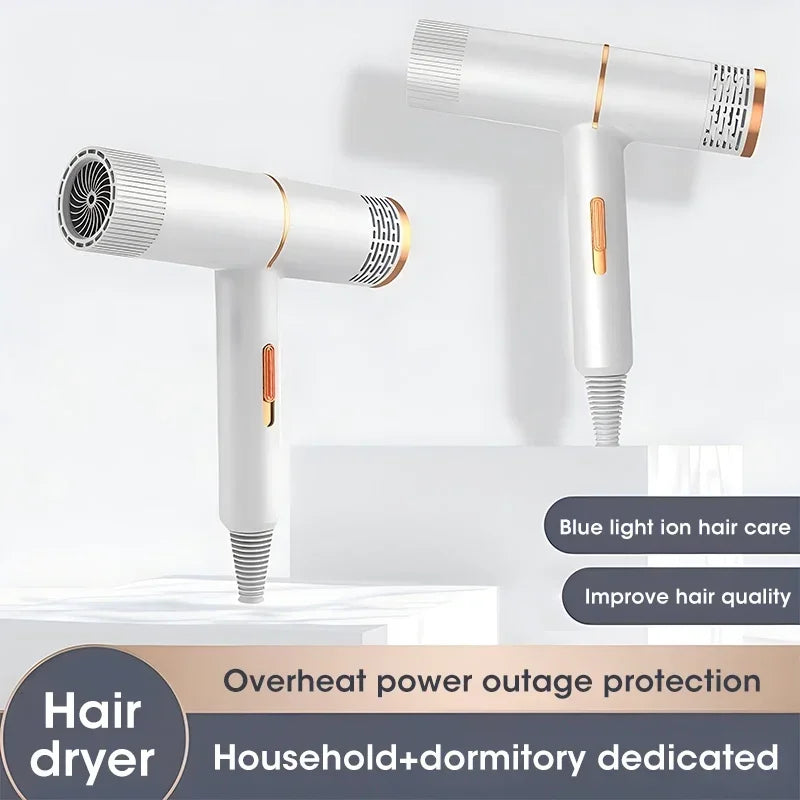 Ionic Hair Dryer 800W | Hot & Cold, 3-Speed, Foldable Handle
