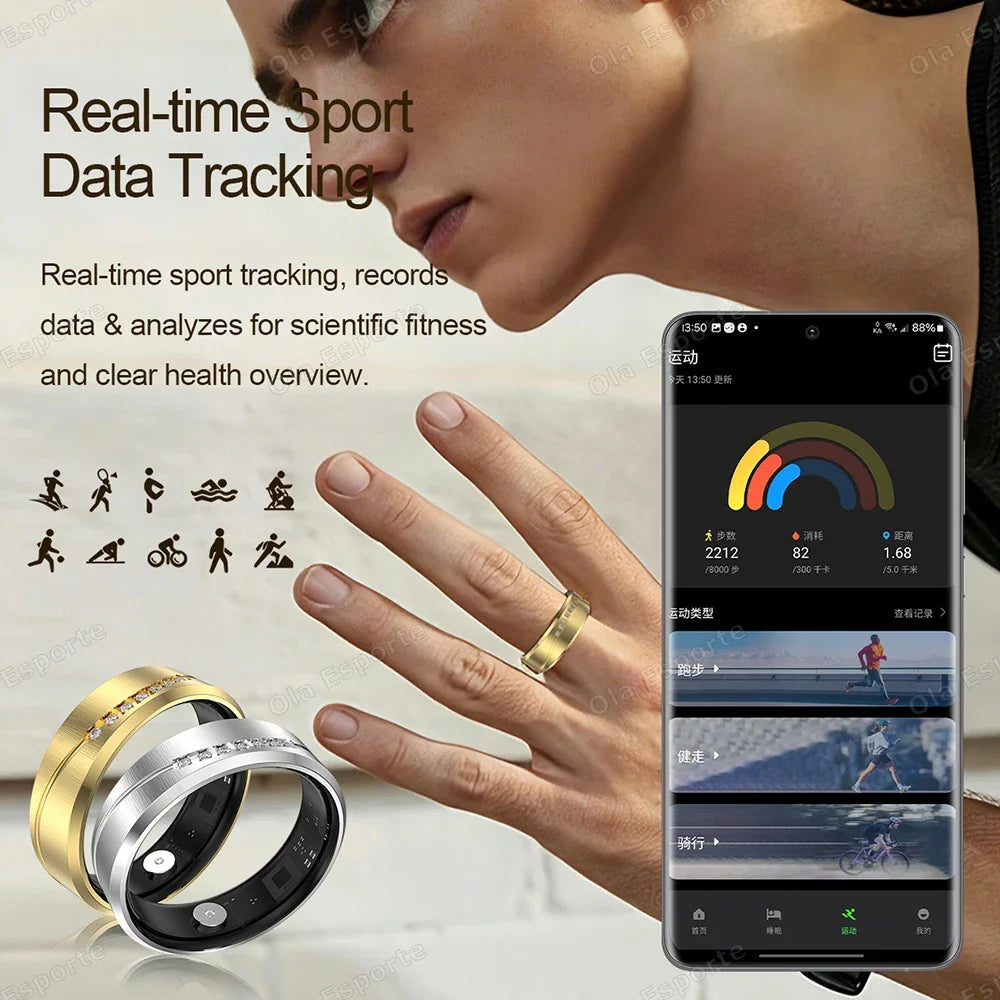 Women's Smart Ring – Heart Rate, Sleep & Fitness Tracker