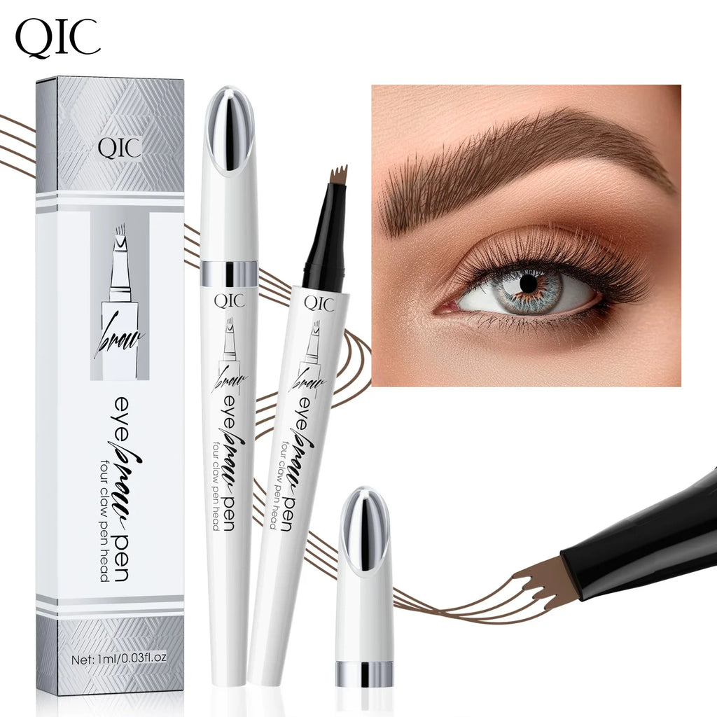 QIC 4-Tip Waterproof Microblading Eyebrow Pen | 4 Colors