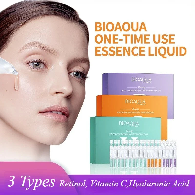 BIOAQUA Retinol Vitamin C Hyaluronic Acid Face Serum 30pcs