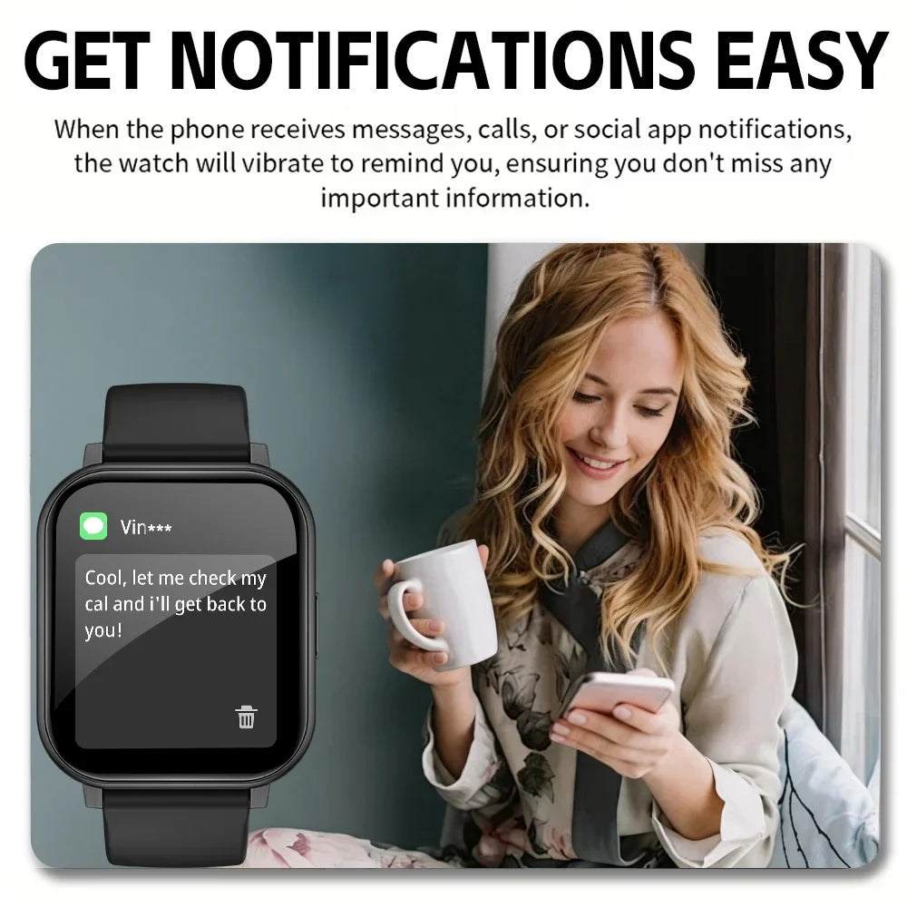ERUN Men's Smart Watch – HD Display, Calling & Sports Tracker