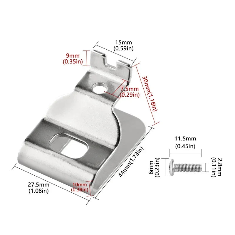 Drill Belt Hook Clip for Makita, Dewalt, Bosch, Ryobi 18V/20V
