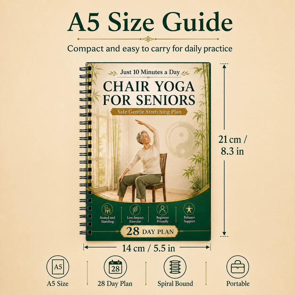 Chair Supported Tai Chi Walking Yoga Seniors A5 Spiral 28 Day