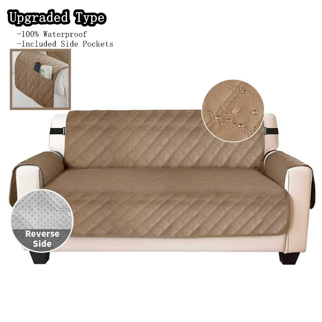 Waterproof Non-Slip Sofa Cover with Elastic Straps | Pet Protector