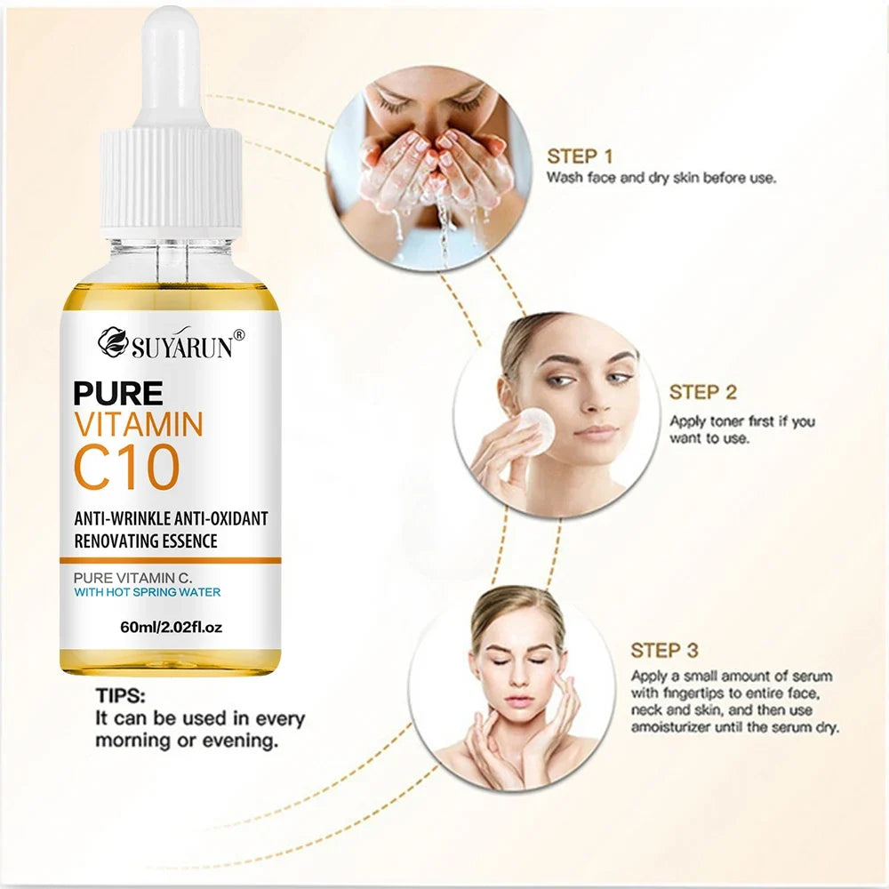 SUYARUN 10% Vitamin C Face Serum – Brightening & Anti-Aging