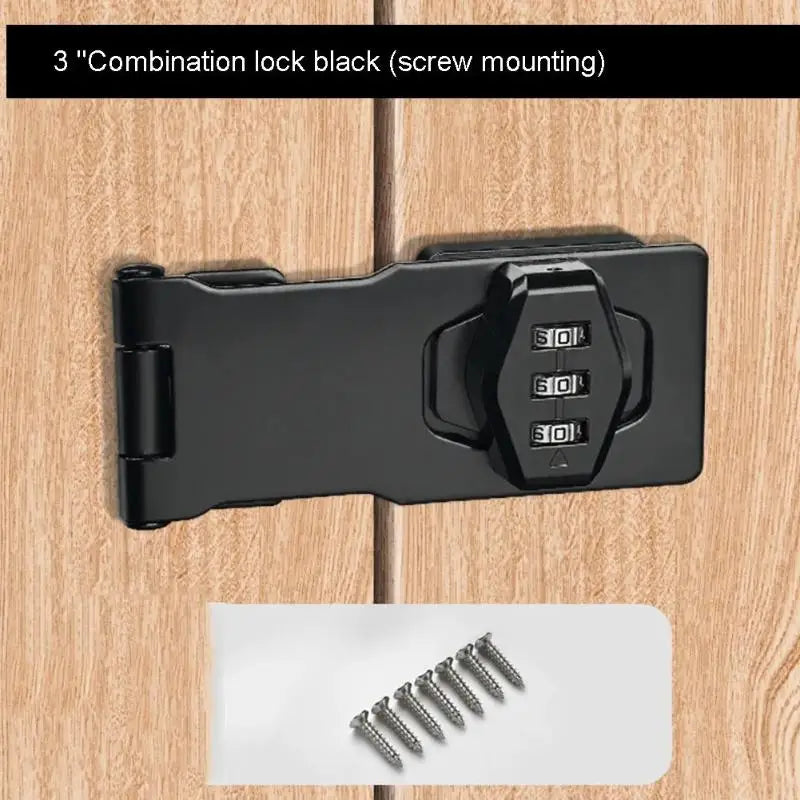 3-Digit Combination Password Lock Security Door Bolt Cabinet Drawer