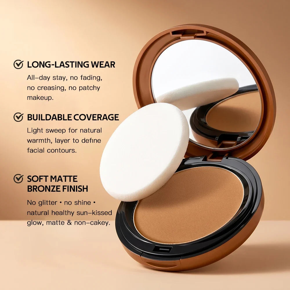 6-Color Matte Bronze Setting Powder – Buildable Coverage