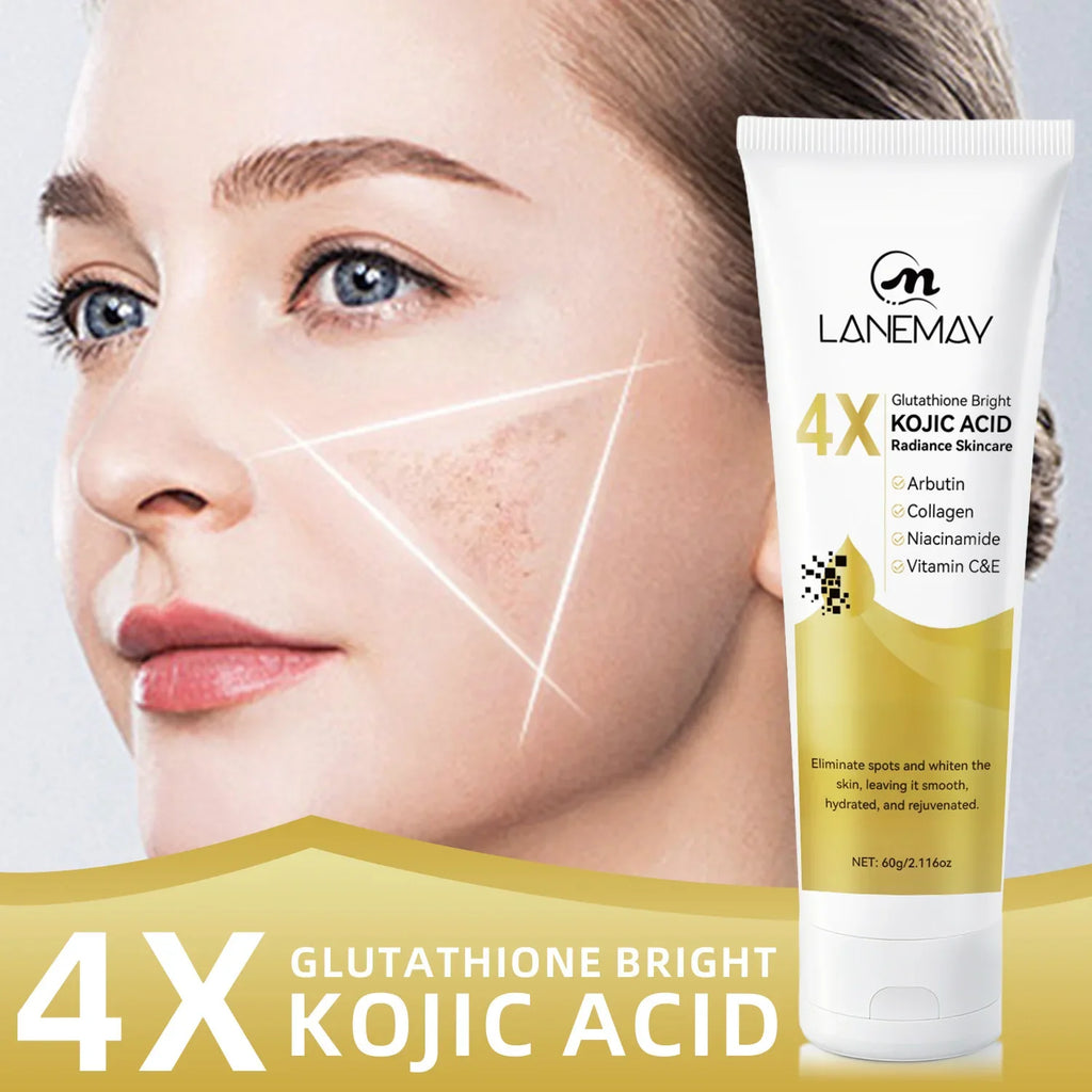 Glutathione & Kojic Acid Brightening Cream – Even Tone, 60g