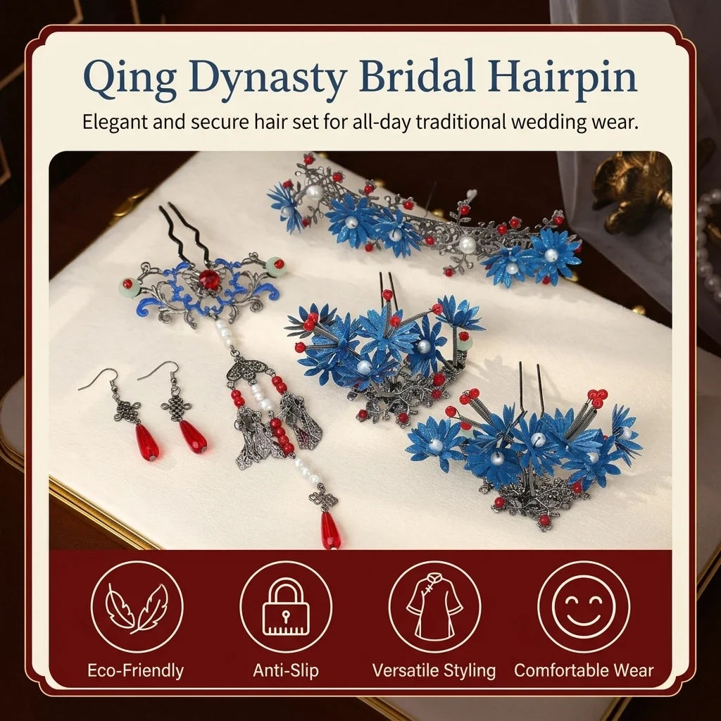 Qing Dynasty Bridal Hairpin | Chinese Wedding Hair Stick