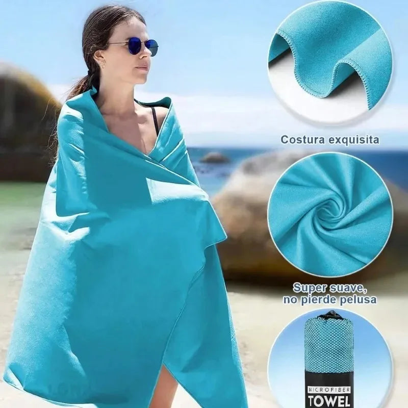 Quick-Dry Microfiber Towel Set – Lightweight Beach & Travel