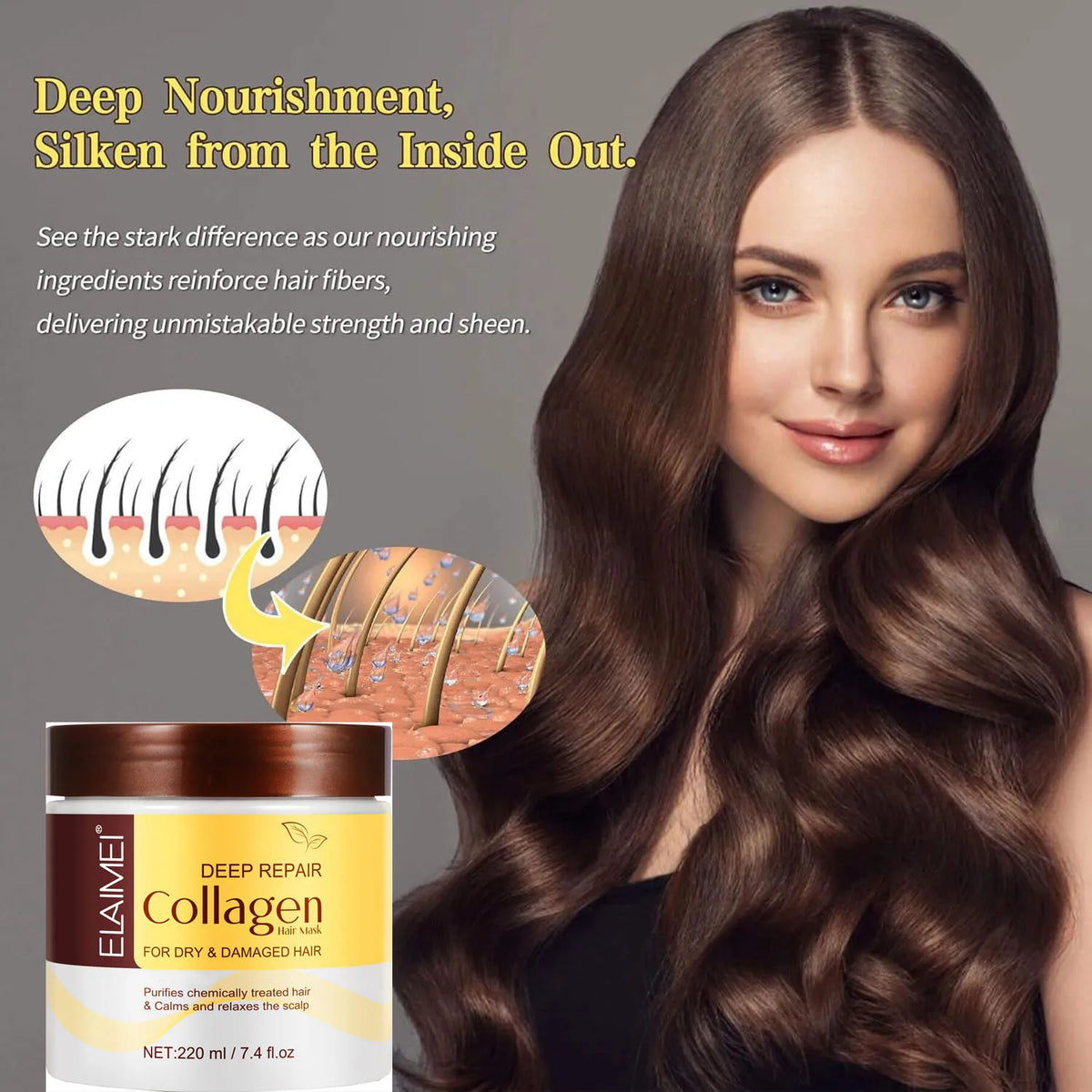 Power Oil Hair Mask Prevent Dryness Split Ends Repair Damage Frizz