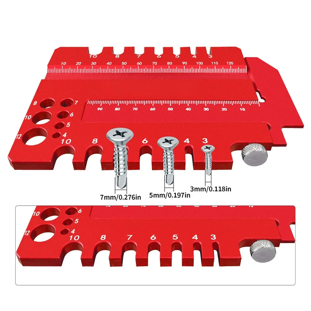 2-in-1 Woodworking Tenon Gauge & Caliper | Table Saw Jig