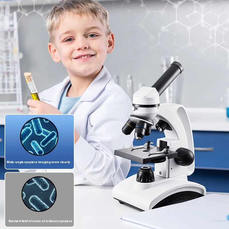 HD 2000X Monocular Optical Microscope – Kids Biology Science Kit