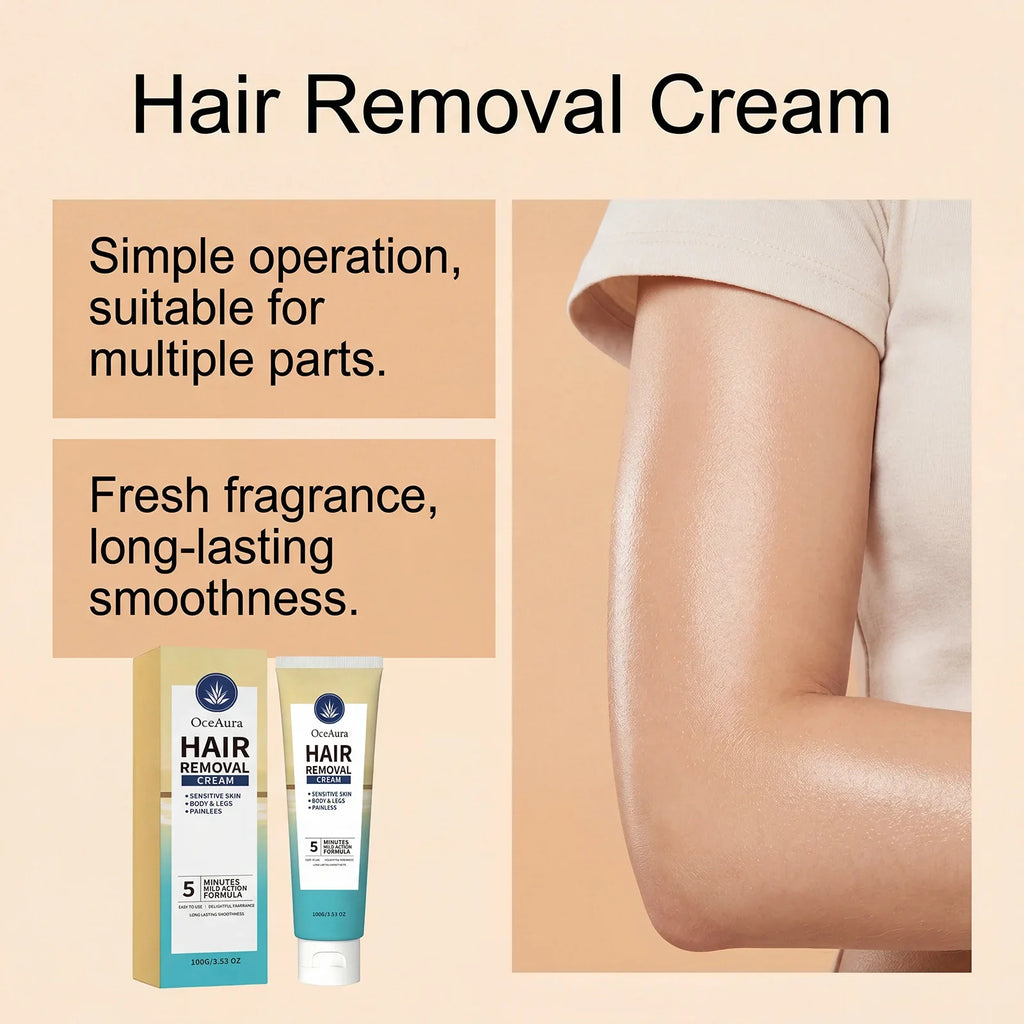 Painless Hair Removal Cream – Smooth Depilatory Lotion 100g
