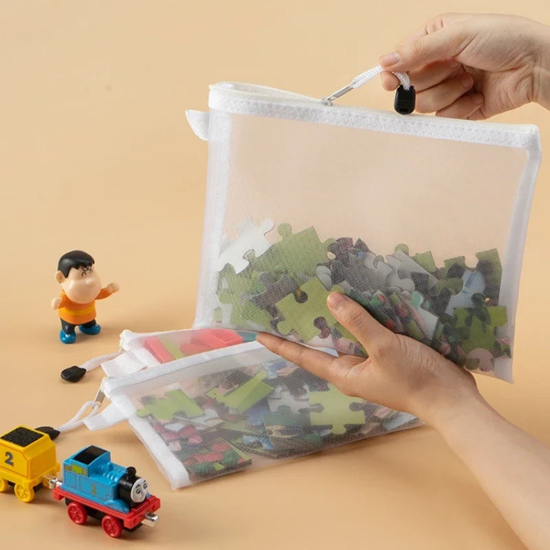 Mesh Zipper Storage Bags | Waterproof Nylon Organizer Pouches