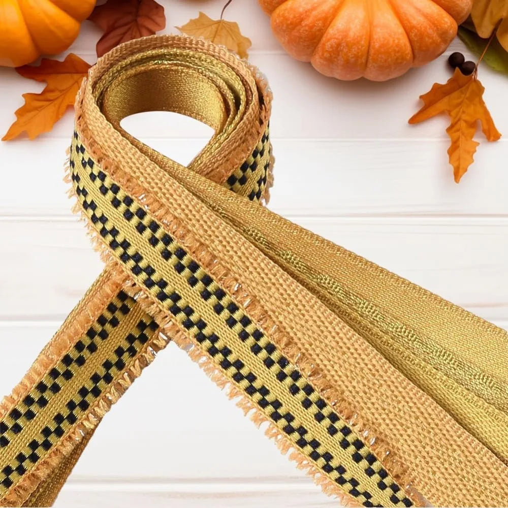 Polyester Ribbon Set 6 Styles – Orange Gift Wrapping & Bowknot