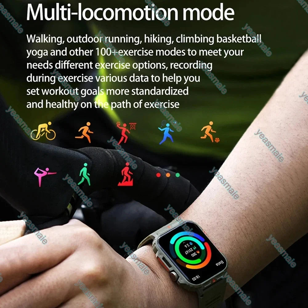 Ola Esporte Military Smartwatch | Bluetooth Call & Fitness Tracker