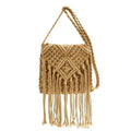 Bohemian Woven Tassel Shoulder Bag | Women's Crossbody Purse