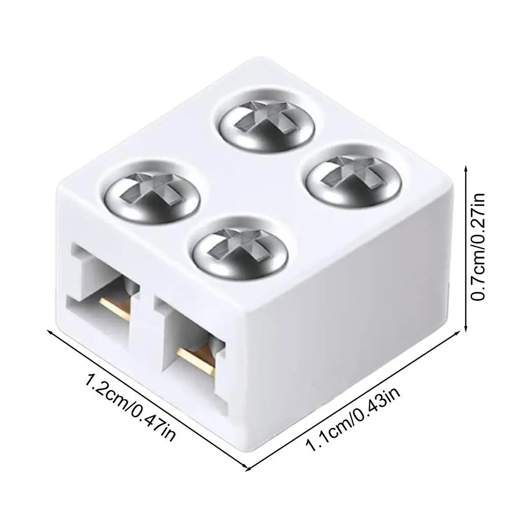 8mm LED Strip Light Connector – No-Solder Wire Adapter