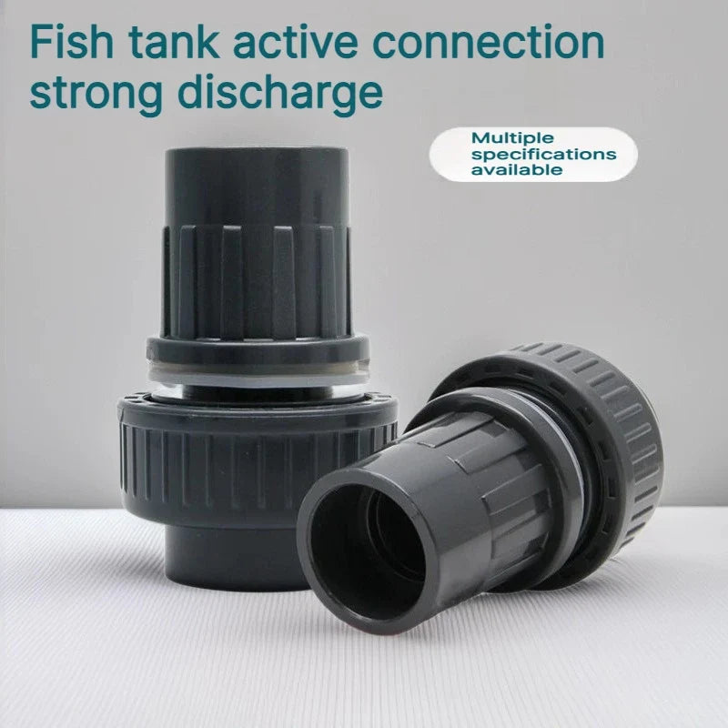 PVC Duck Bill Aquarium Pipe Fittings 20/25/32/40mm Black