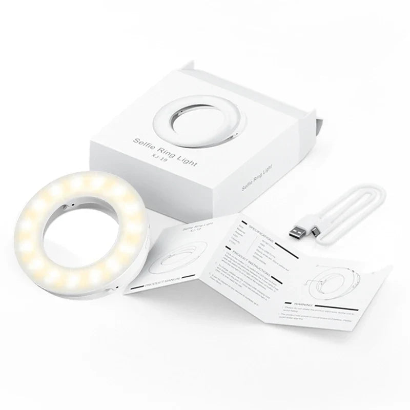 Selfie Ring Lamp Led Light Photography Photo Shooting Locks