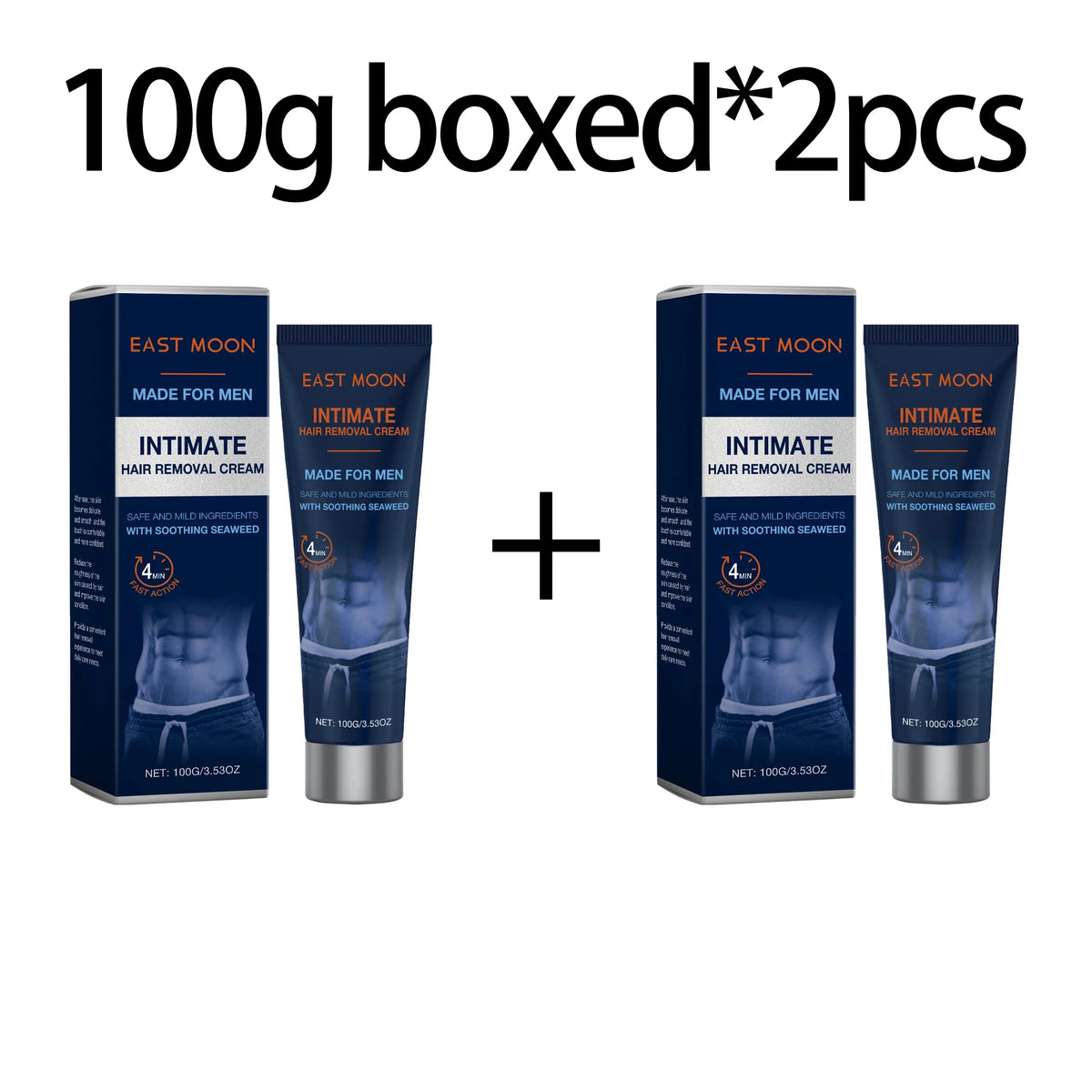 East Moon Men's Hair Removal Cream – Full Body Depilatory 100g
