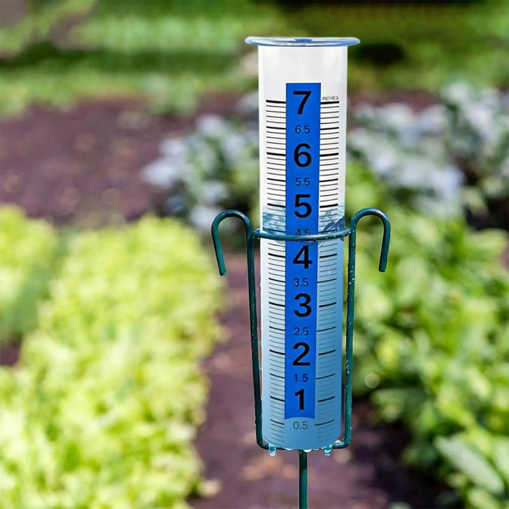 8-Inch Outdoor Rain Gauge – Glow in the Dark, Easy Read