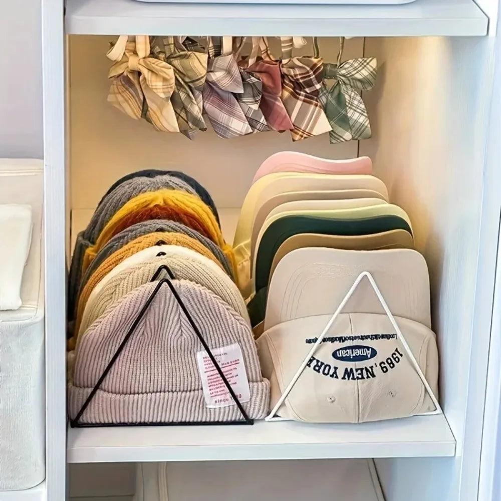 Iron Hat Storage Rack – Freestanding Stand Holds 9 Hats