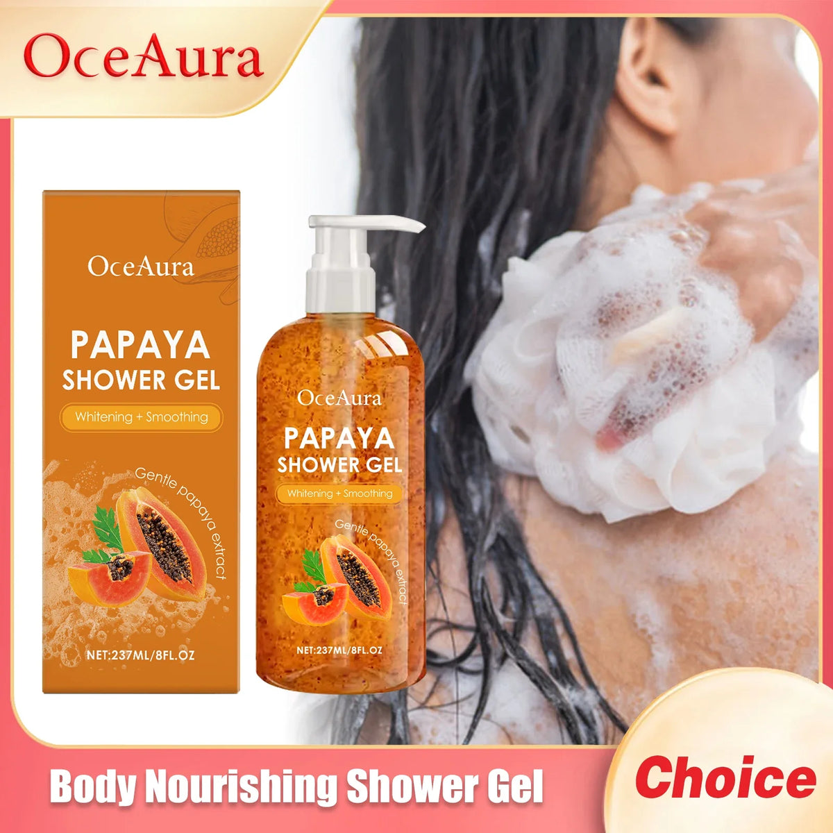 OceAura Nourishing Moisturizing Body Shower Gel 237ml