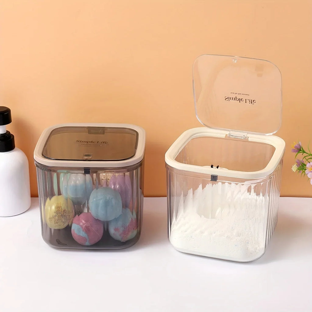 Capacity Plastic Jars Laundry Organization Storage Boxes Detergent