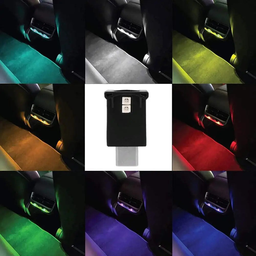 Type-c Adjustable Interior Atmosphere Lamp Car LED Ambient Light 8